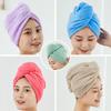 3pcs Coral Fleece Hair Towel Women Plain Soft Absorbent Microfiber Drying Hair Wrap Towels
