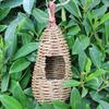 Garden Bird House Decorative Birdhouse Natural Reeds Grass Hummingbird Houses for Outside Hanging Decor