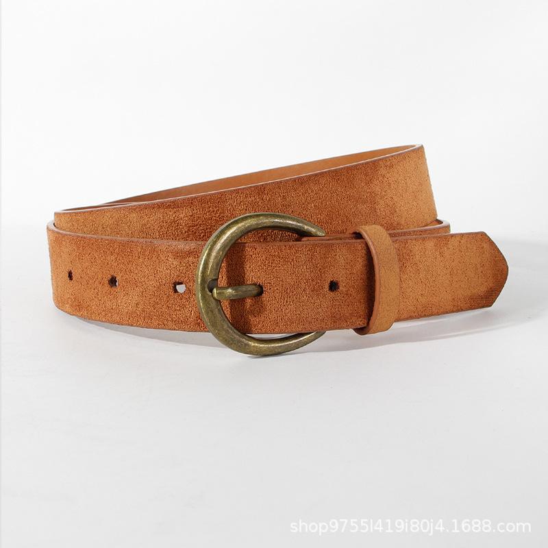 

Ремень из замши Pu, студенческий ремень Camel, повседневный ремень Wind, винтажная пряжка, женский ремень для женщин 105cm верблюд