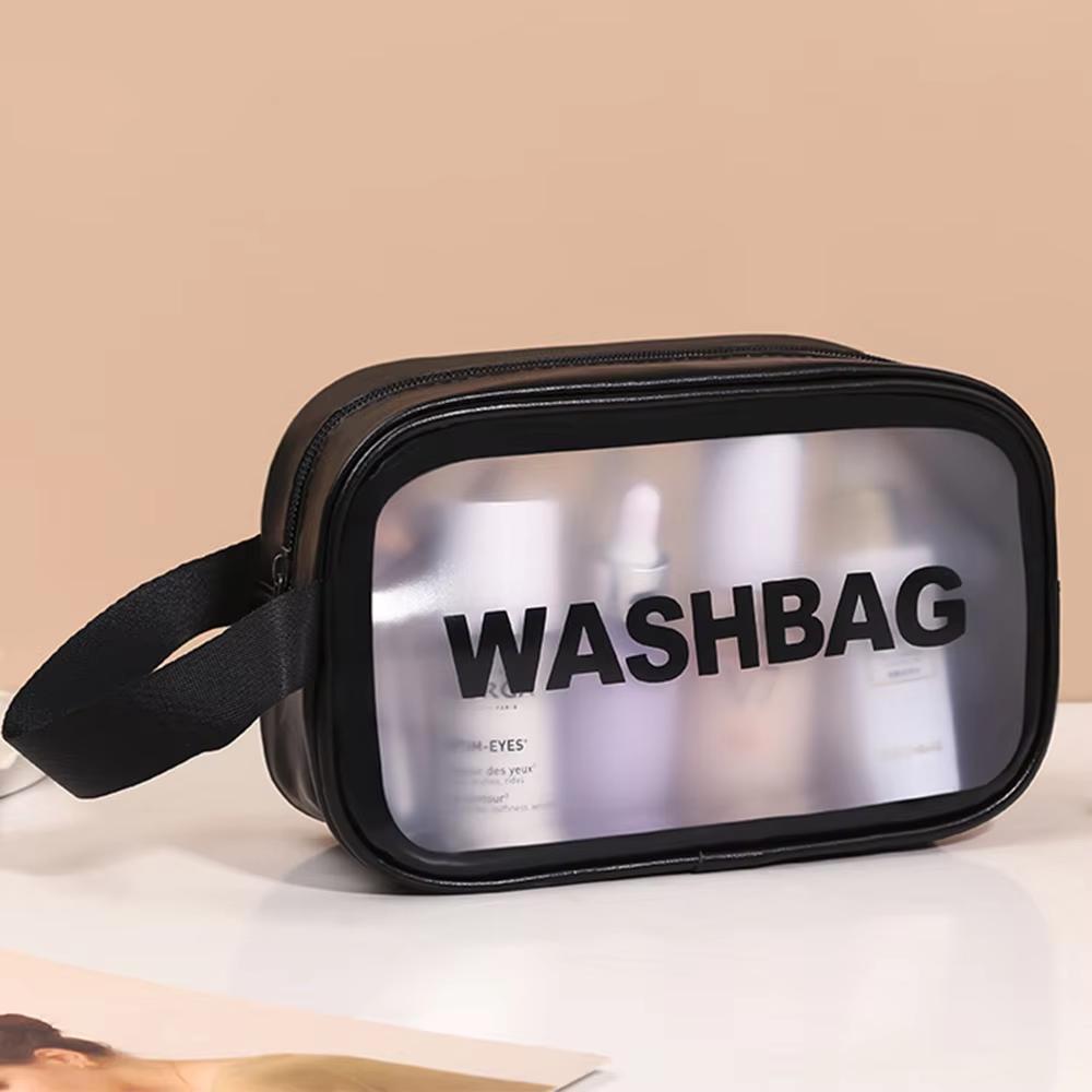 High-Quality Cosmetic Bag For Women Travel Transparent Waterproof Cosmetic Storage Powder Large Capacity Cosmetic Storage Bag