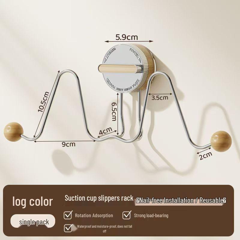 Suction Cup Slipper Rack: No-Drill Wall-Mounted Bathroom Shoe Storage