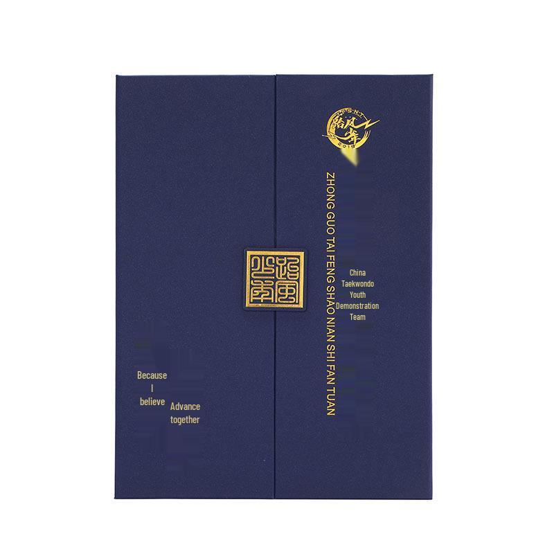 European Leather & Paper Tri-Fold Certificate Holder for Honors, Graduation, Awards & Appointments