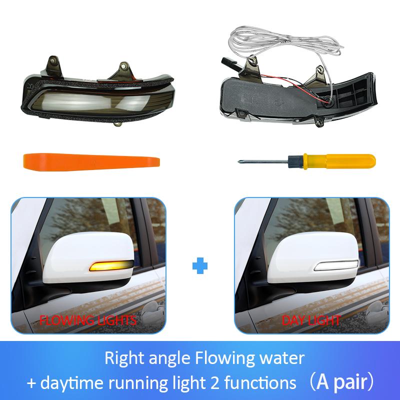 LED Mirror Turn Signal Light for Prado GRJ150 Land Cruiser 2009-2018Sequential Dynamic Blinker Amber Yellow Exterior Upgrade Kit