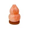 USB Powered Himalayan Gourd Salt Lamp - Warm Light Crystal Decor