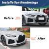 For BMW 4 Series G24 G26 420i 430i I4 M50 M Sport 2020 2021 2022 2023 2024 2025 Front Bumper Spoiler Front Shovel Modification