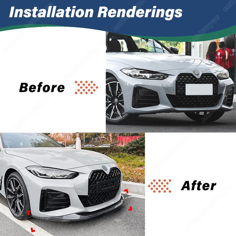 For BMW 4 Series G24 G26 420i 430i I4 M50 M Sport 2020 2021 2022 2023 2024 2025 Front Bumper Spoiler Front Shovel Modification
