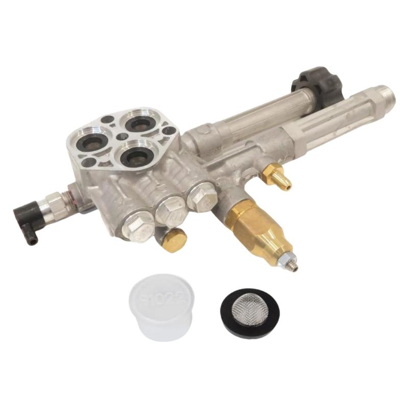 

Easy Installation Aluminum Pump Head Assy High Water Pressure For SMRMW2.2G26 And Compatibles Pressure Washer Systems 1