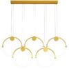 Modern Dining Room Chandelier Lighting Golden Ring Chandelier Nordic Interior Lights Living Room Kitchen Office Hanging Lights