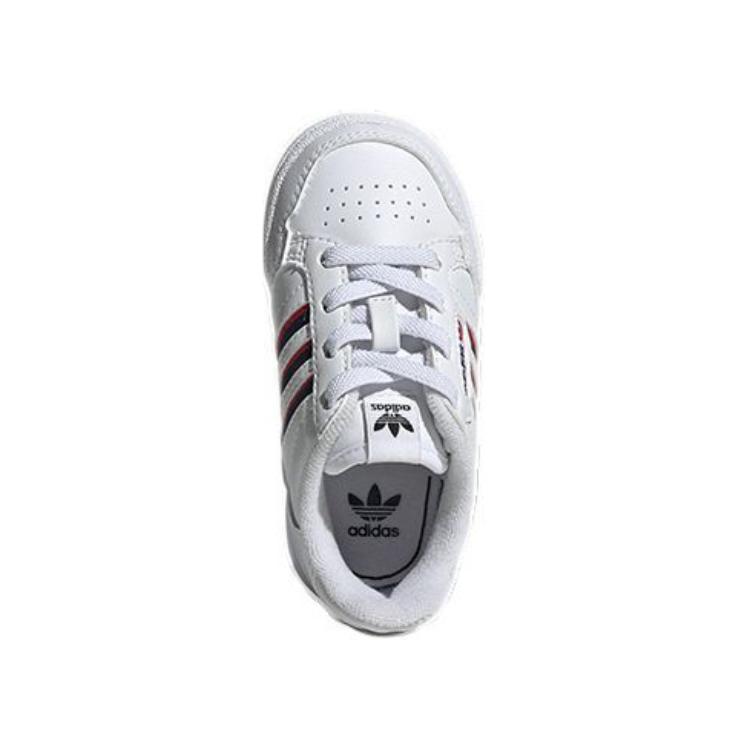 adidas Originals Continental 80 Bequeme Tägliche Mittelhohe Laufschuhe Babyschuhe Weiß Rot S42613