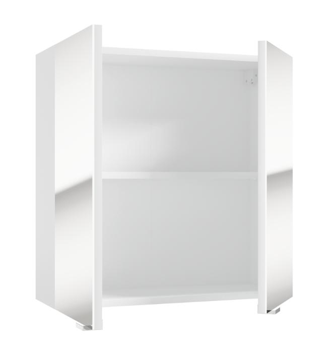 Wall-Mounted Bathroom Cabinet with Mirror, Multi Glass