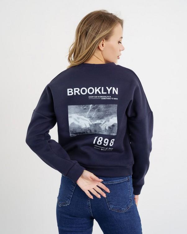 Warmes Sweatshirt mit ISSA Plus Aufdruck