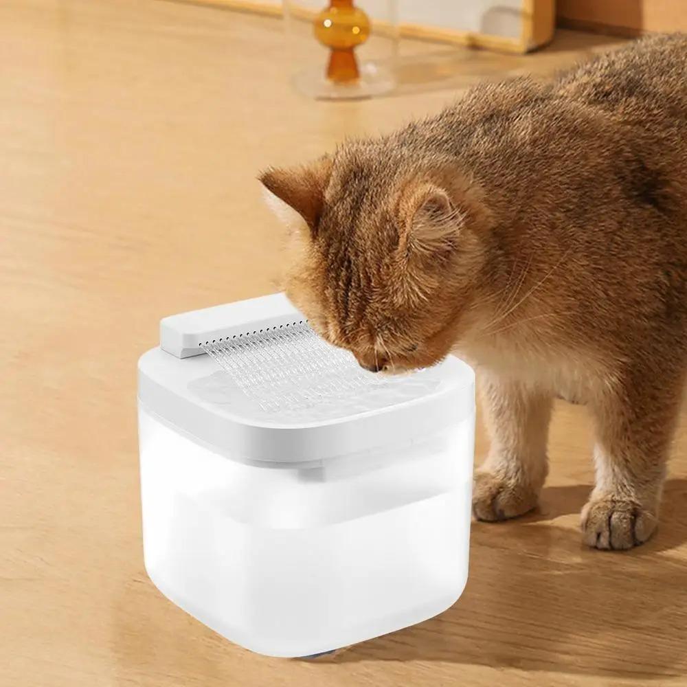 Square Dog Water Dispenser 3L Cat Water Drinker Household Pet Water Fountain  Home