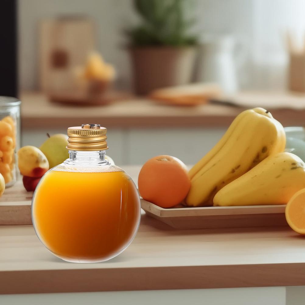 6pcs 150Ml Transparent Hanging Ball Bottles Clear Fillable Ornaments For Christmas Wedding Party Diy Drink Decorations Reusable