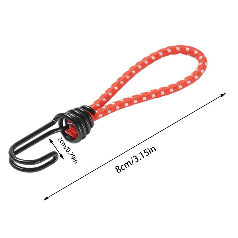 6mm Elastic Drawstring Hook Nail Hooks Pull Rope Buckle Tents with Camping Rubber Wind Cord Bungee Cords