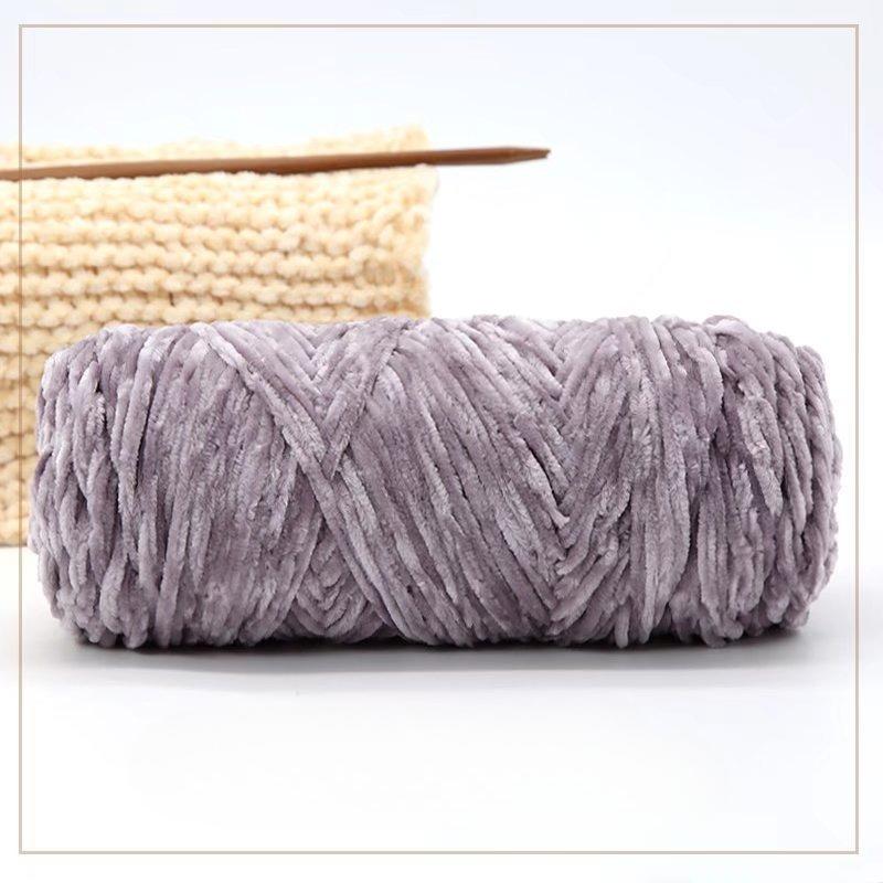 500g Chenille Soft Velvet Yarn Cotton Wool Yarn Crochet Yarn DIY Handmade Scarf Sweater Coat Blankets for Knitting Crafts