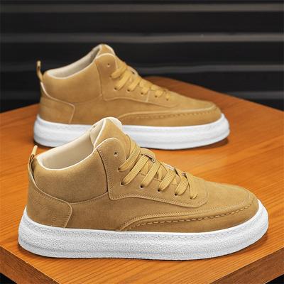 Fashion 2025 New Men's High-Top Breathable Skate Sneakers Thick Sole Comfortable Sports Casual Trendy Streetwear Versatile Fashion Shoes