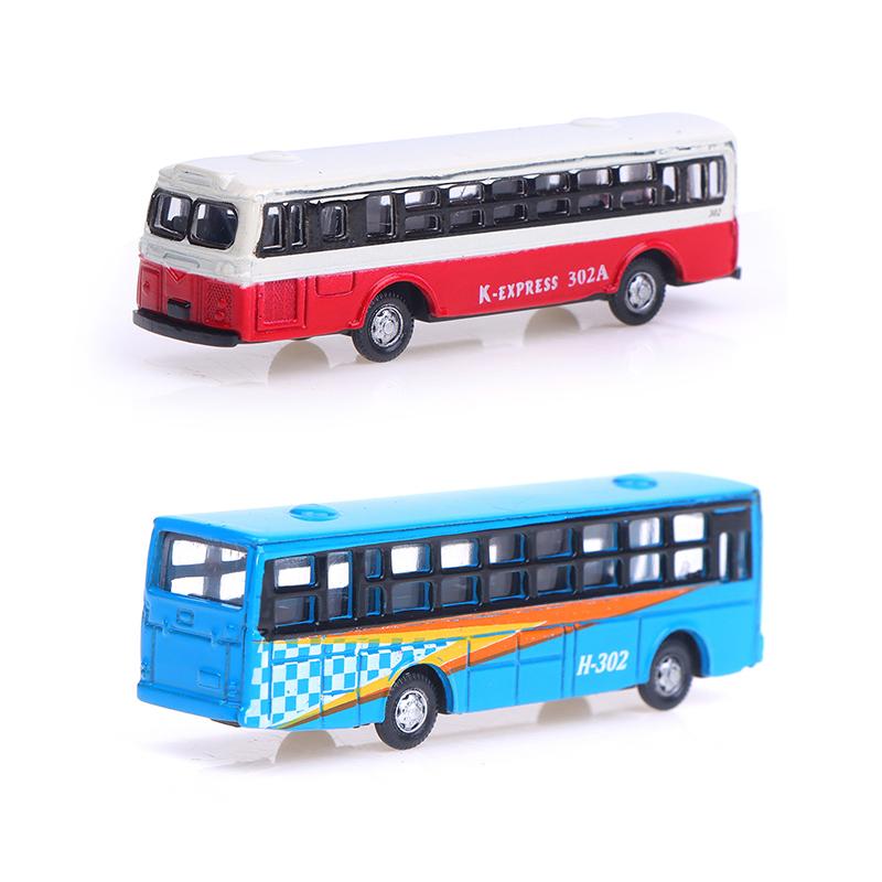 Scale 1/150 Metal Miniature Model Bus For Garden /Railway/Railroad/Train Layout/Toy Diy