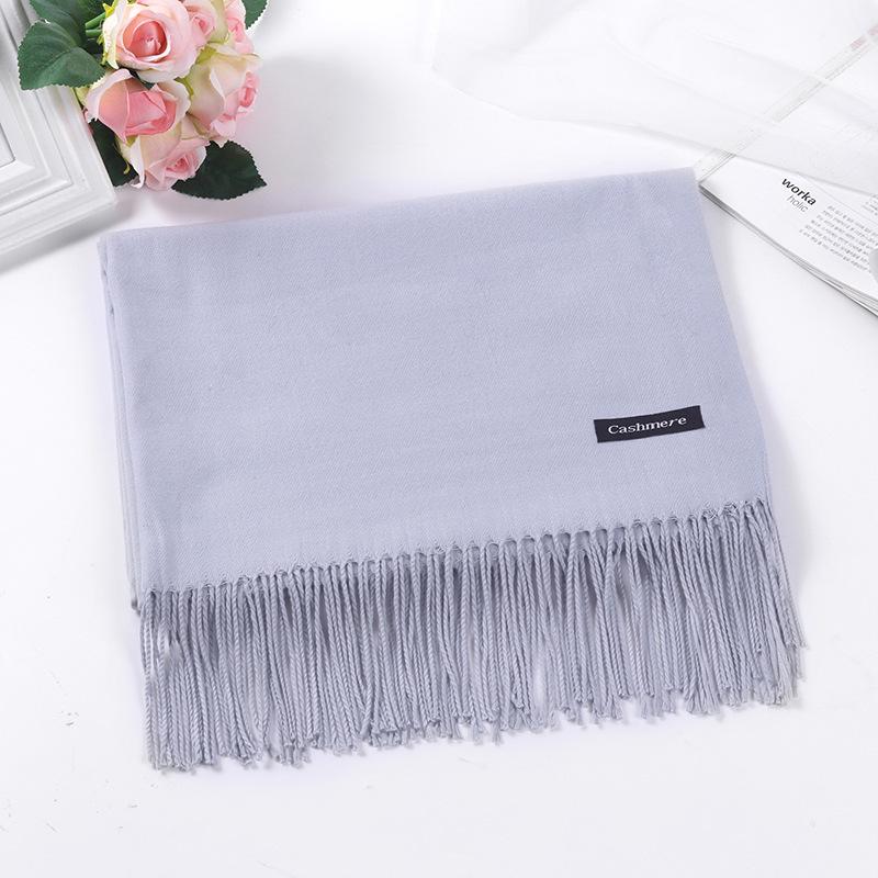 Women's Red Winter Scarf: High-End Imitation Cashmere Shawl, Versatile Warm Neck Wrap, Ideal Gift