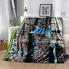 Dynamic Soccer Player Artwork Blanket Durable Comfort Perfect for Bedding Office Chair Livingroom for All Seasons Digital Print