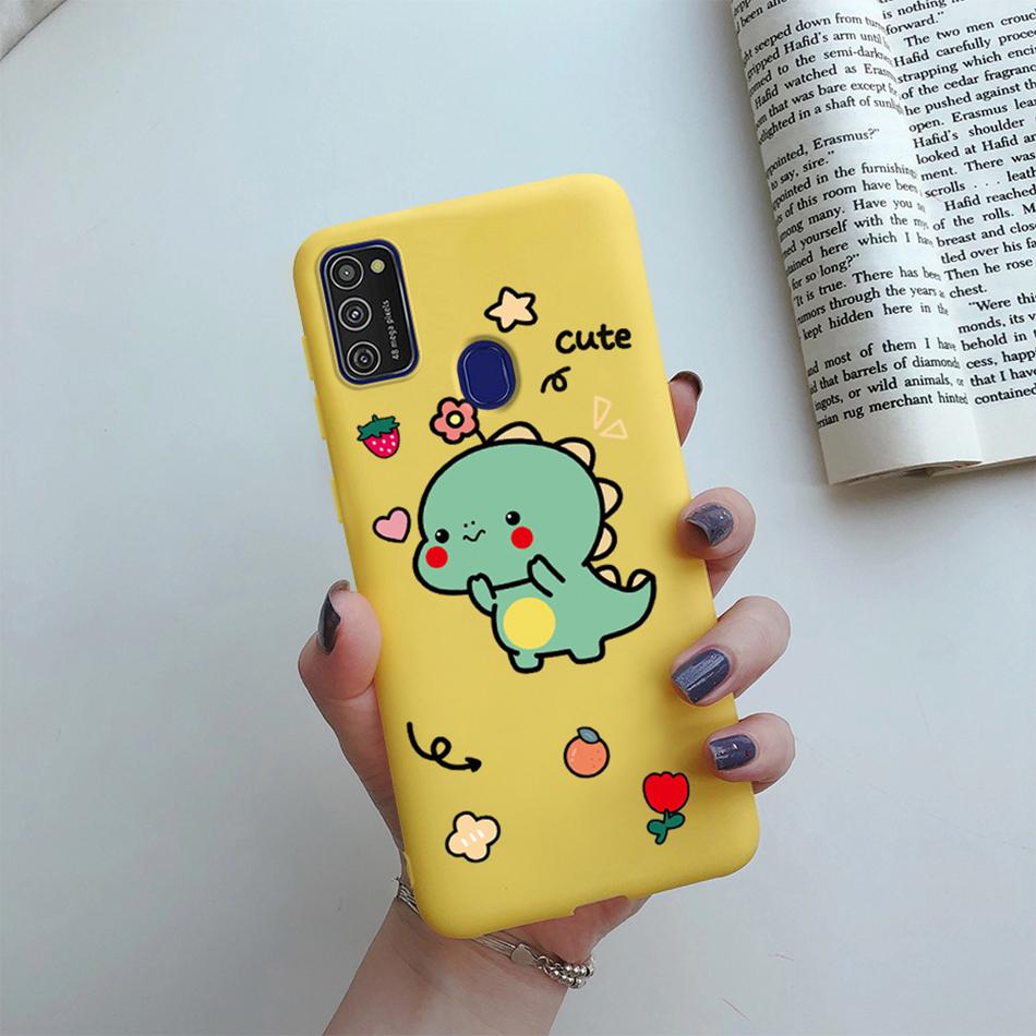 Cute Cartoon Case For Samsung Galaxy M51 M31 M21 M31S M21S M30S Case Candy Colorful Anime Painting TPU Silicone Cover Case Funda