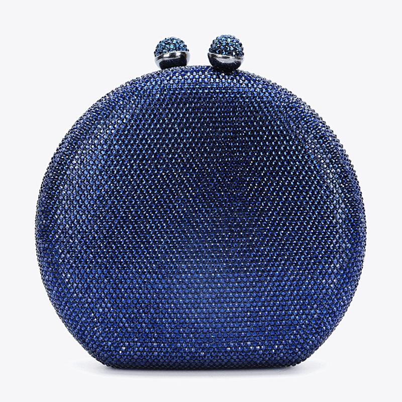 

Women White Crystal Evening Clutches Bag Black/Silver Diamond Female Clutch Purse Lady Crossbody Small Party Phone Minaudiere 17.5cmX16.5cmX5cm