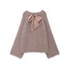 Spring Fashion Women's Knitwear with Bow Accent