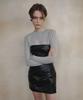 Obeodyupeulleeo Leather Tube Top Mini Dress_Black