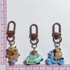 Set of 5/6 Capybara Key Rings Multifuntional Resin Accessory Cartoon Capybara Bag Pendant Suitable for Key and Bag