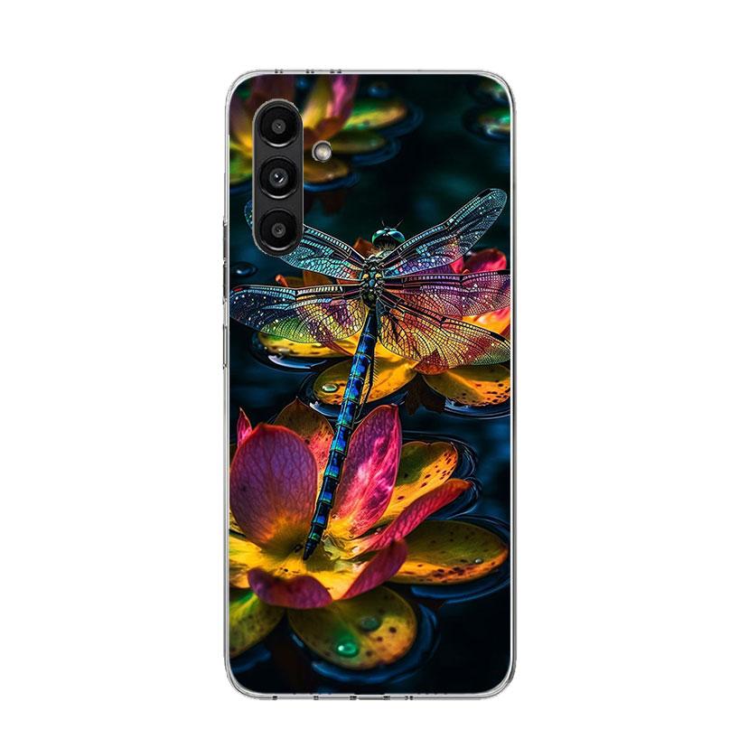 

Красивый чехол для телефона с изображением стрекозы для Samsung Galaxy A17 A16 A14 A15 A13 A57 A56 A54 A55 A53 A37 A36 A34 A35 A33 A26 A2 Samsung A13