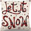 New Christmas Pillow Cover, Deer Snow Festival Decoration, Home Sofa, Living Room Pillow, Cushion Cover
