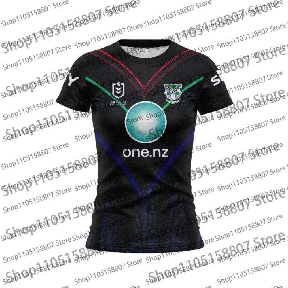 2026 Summer Men's New Zealand Warriors Rugby Training Wear Children's T-shirt Men's and Women's