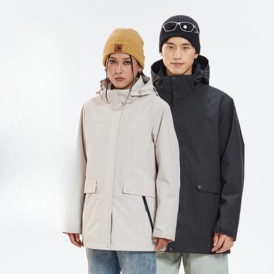 Veste femme mi-longue veste trois-en-un veste homme nouvelle Teflon trois-preuves vêtements d'alpinisme de plein air