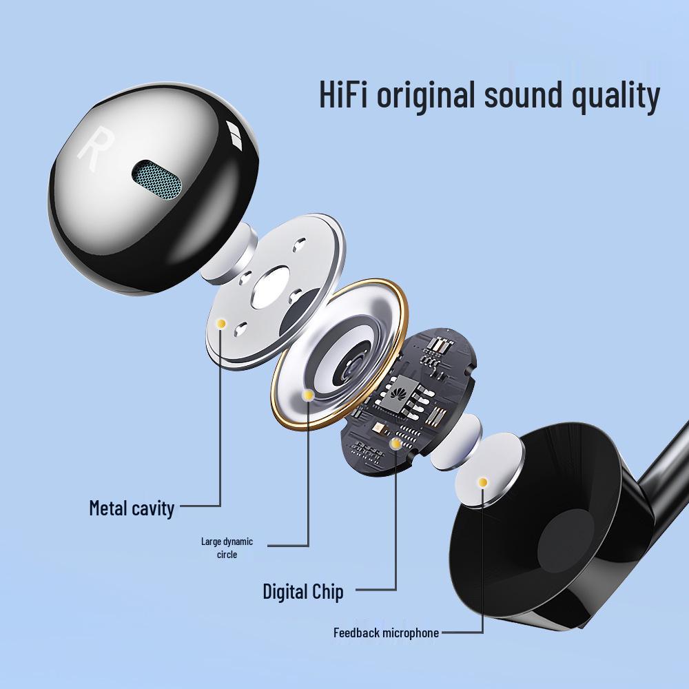 In-Ear Gaming Headset with 3.5mm Jack for Apple and Android, Wired Sports Earbuds