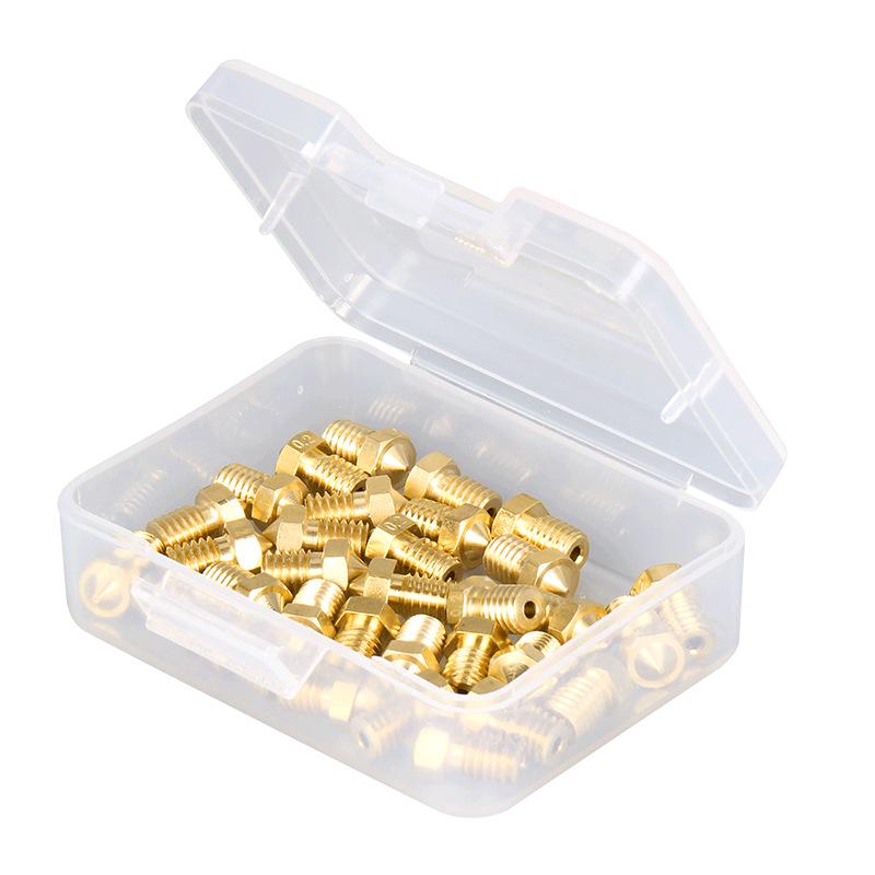 E3D Brass Nozzle for 3D Printers, M6 Thread, Universal Fit for V5/V6