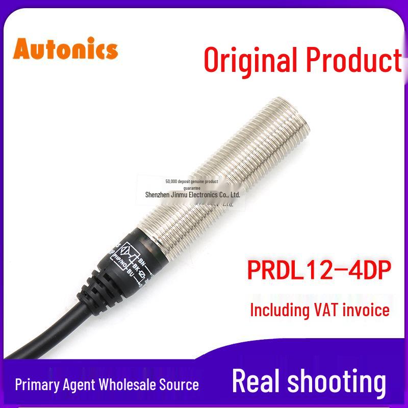 Autonics PRDL12-4DP PNP Proximity Sensor, Normally Open, Flush Mount PRDL12-4DP