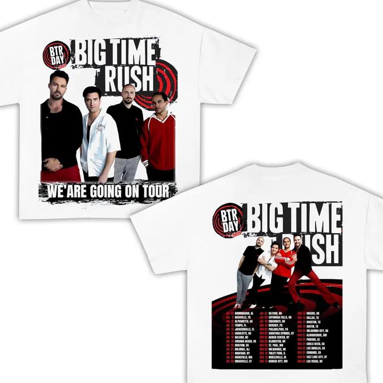 Big Time Rush Tour 2026 Shirt, Big Time Rush band Pop Music Fan sshirt M
