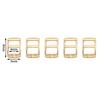 20pcs High quality  4 colors Belt Buttons  Bags Accessories Tri-glide Buckle Diy Dolls Buckles
