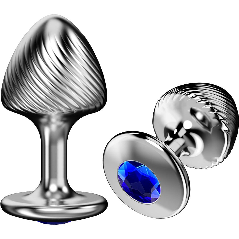 Mushroom Shape Metal Anal Plug Training Toy