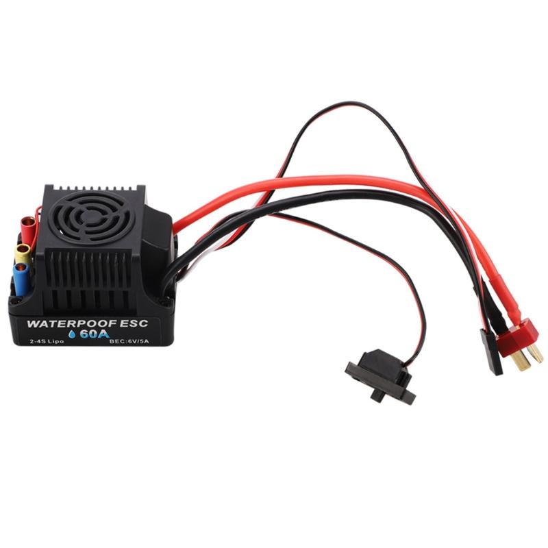 Brushless Electronic Speed Controller RC Waterproof ESC 60A/80A Brushless & Brand New Accessory for 1:10 RC Toy Off-road