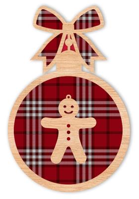 Wooden Christmas Tree Decorations D29