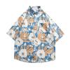 Herren Tropical Hawaiianhemd Lockerer Schnitt Atmungsaktiv Strand Freizeitkleidung