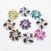 New 3-piece 26MM Exquisite Multi-color Horse Eye Glass Alloy Flat Back Button DIY Hair Accessory, Phone Case Clothing Decoration