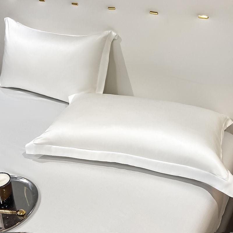 Solid color Class A 100 Tencel pillowcases Silky smooth summer cool ice silk pillowcases 48X74cm silk pillowcases