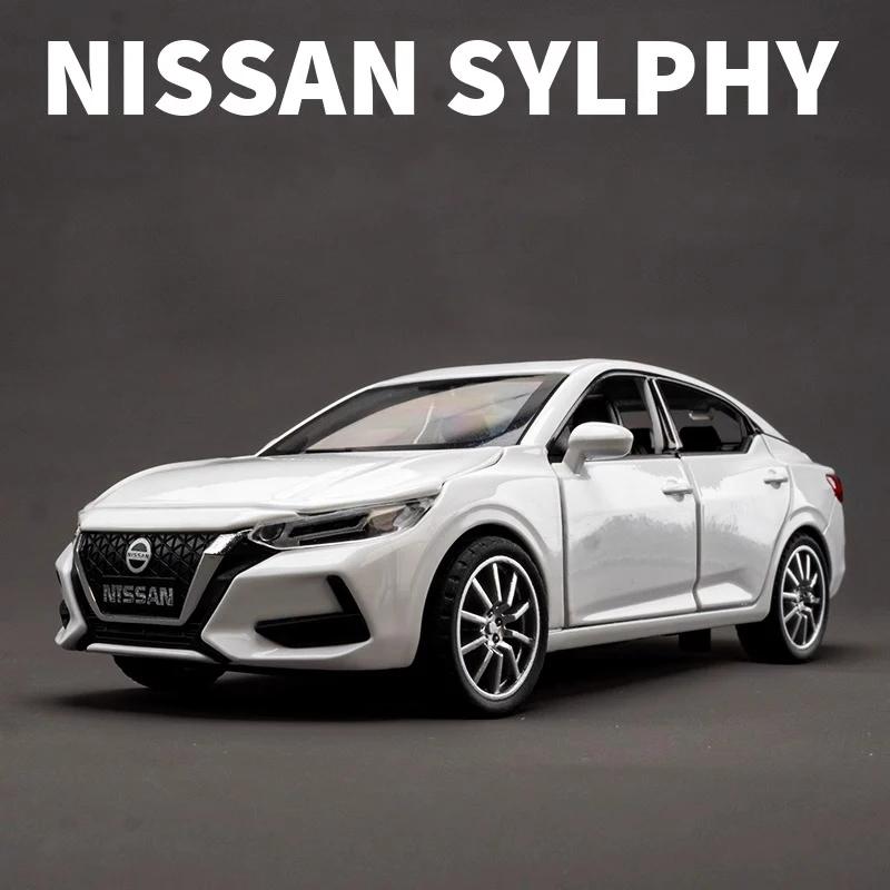 Modellino Auto Giocattolo in Lega pressofusa Nissan SYLPHY 1/32 Giocattolo con Suoni e Luci Collezionabili Regalo di Compleanno