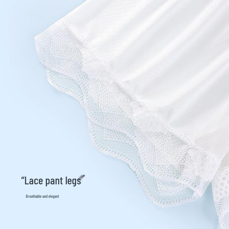 Women's Ice Silk Anti-Chafe Lace Safety Shorts