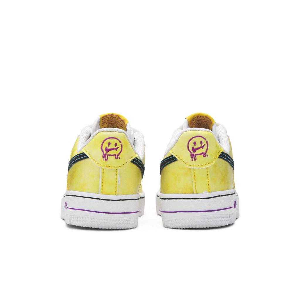 Nike Air Force 1 LV8 3 PreSchool 'Peace , Love , Basketball' (Unisex) Speed Yellow / Laser Blue / White / Black Kids' Skateboarding Shoes DC7321 700