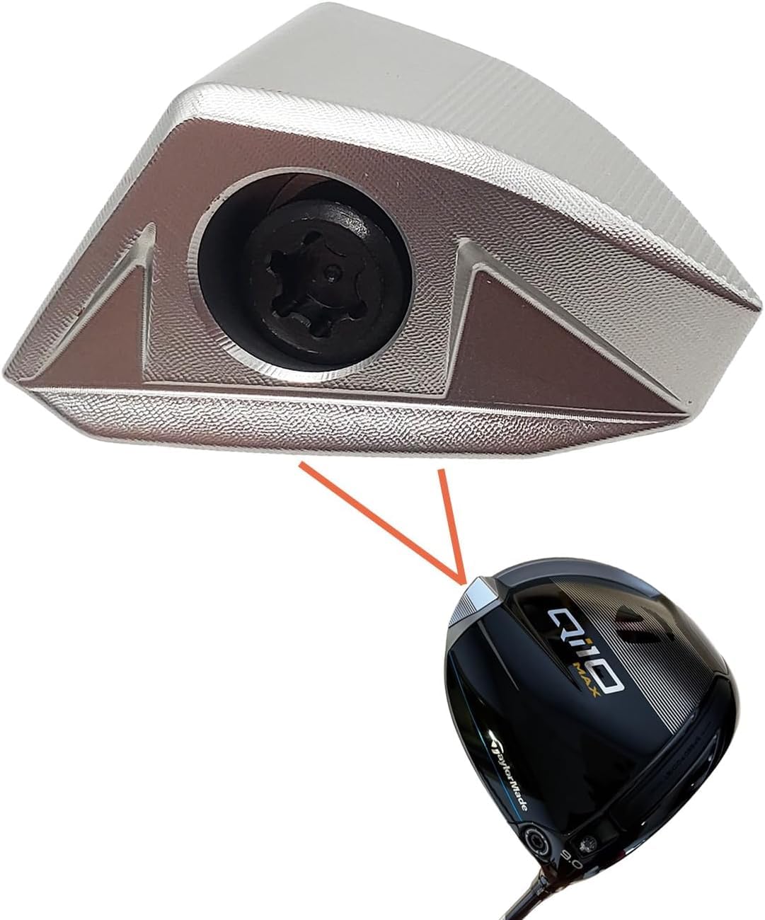 TaylorMade Qi10 MAX Driver Compatible Weight Qi10 MAX Back Weight 28g серебряный