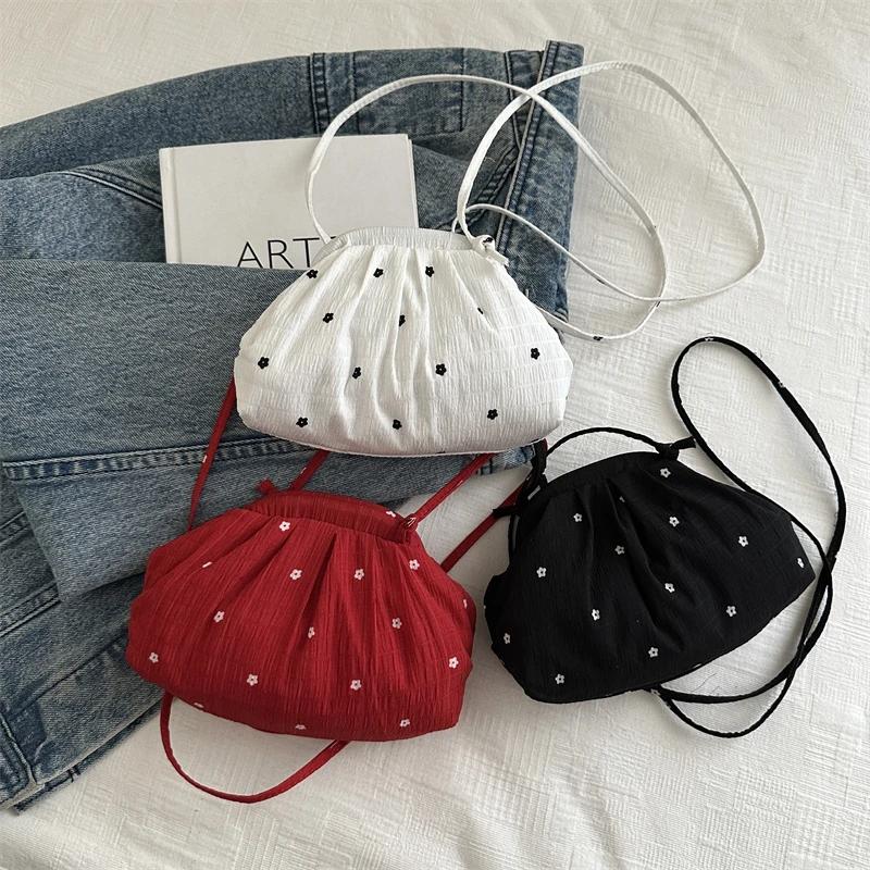 Microfiber Dots Exquisite Crossbody Bags Brand Spring Versatile Women's Shoulder Bag  Sale Hasp Design Sweet Women's Bags