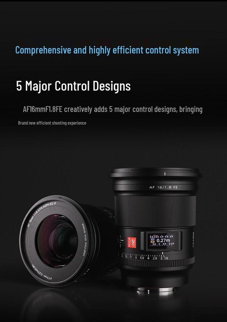 Viltrox 16mm F1.8 Autofocus Full-Frame Wide-Angle Lens for E/Z Mount Mirrorless Cameras