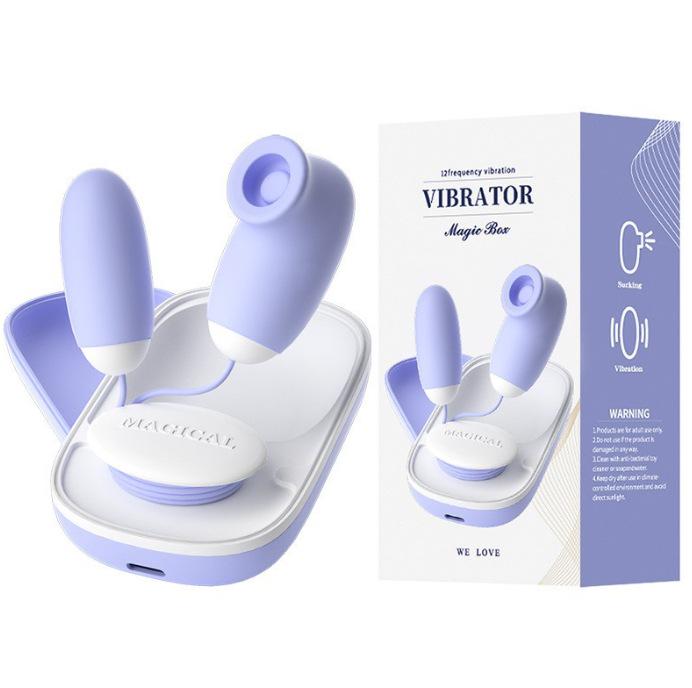 Lai Le Magic Box Vibrating Egg & Tongue Licking Female Vibrator